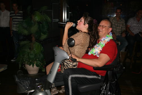 Tonnie in de rolstoel